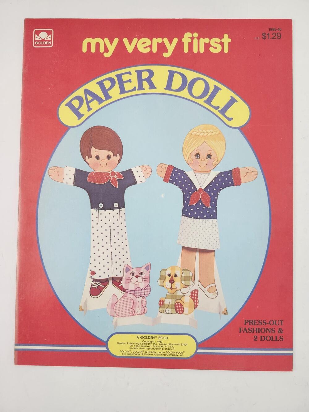 Vintage 1983 My Very First Paper Doll Book Golden Press Out Uncut Retro